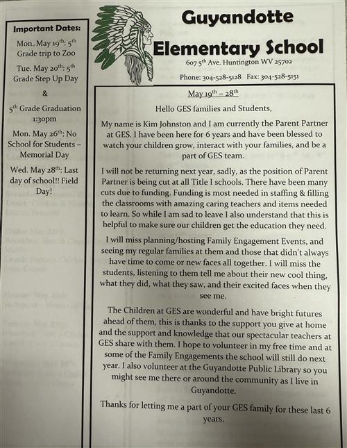 Dates of events