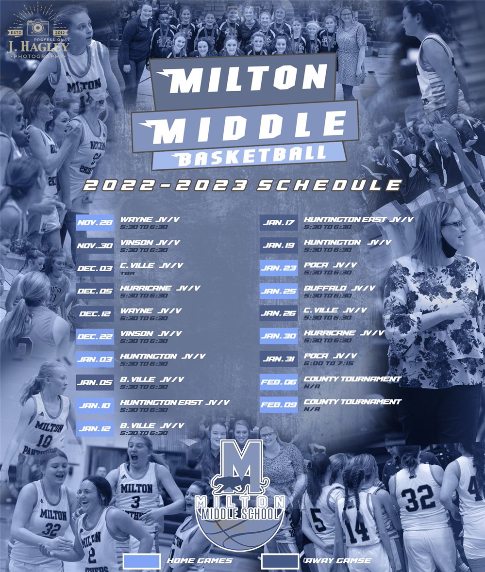 Girl's Basketball Schedule