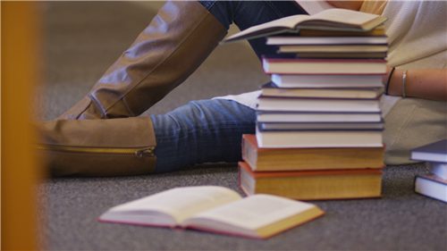 Stock - Student in Library